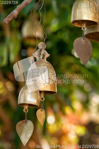 Image of Buddhist wishing bells, Thailand