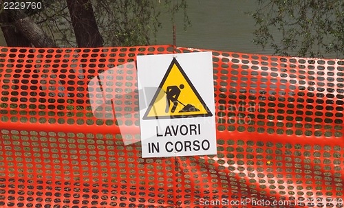 Image of Work in progress sign