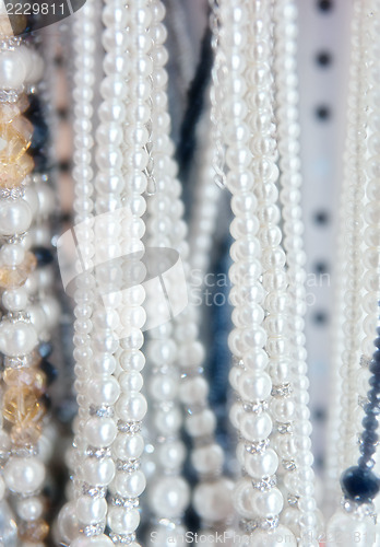 Image of pearl necklaces for sale