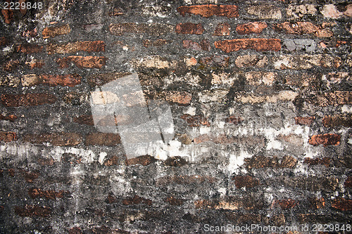 Image of old brick wall grunge background