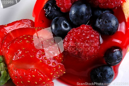 Image of strawberry blueberry desert