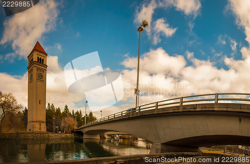 Image of spokane washingon downtown streets and architecture