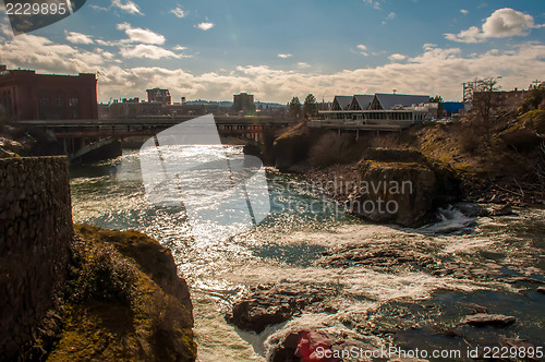 Image of spokane washingon downtown streets and architecture