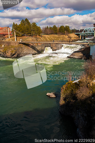 Image of spokane washingon downtown streets and architecture