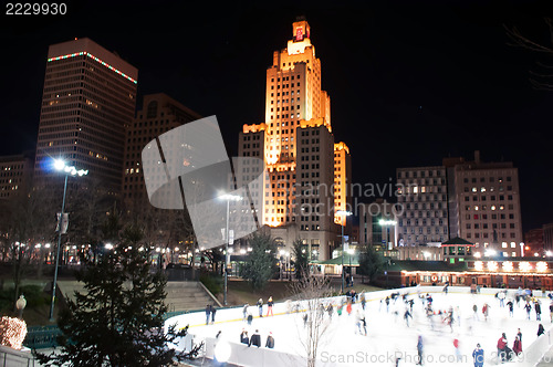 Image of providence on a cold december evening