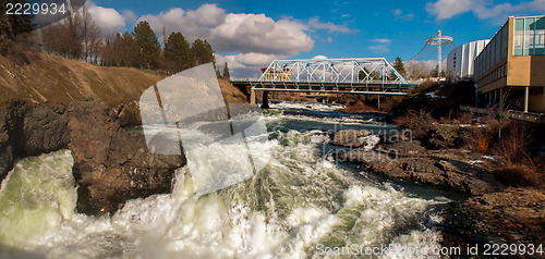 Image of spokane washingon downtown streets and architecture