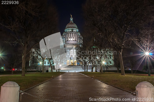 Image of Rhode Island State House in Providence, Rhode Island.