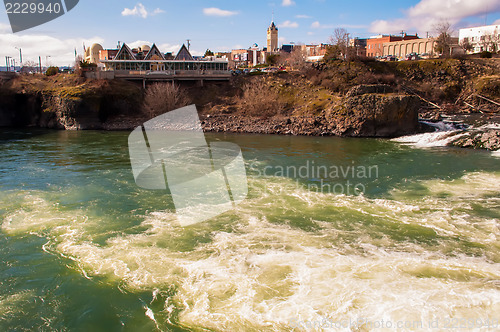 Image of spokane washingon downtown streets and architecture