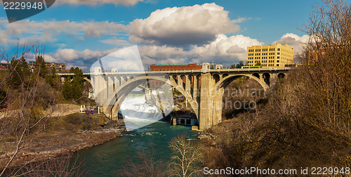 Image of spokane washingon downtown streets and architecture