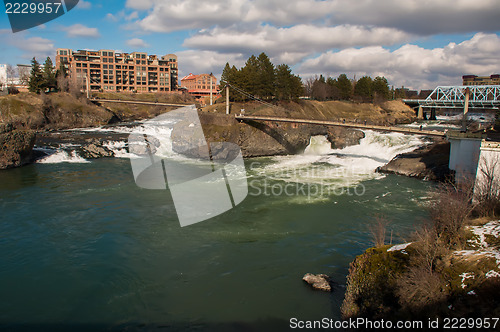 Image of spokane washingon downtown streets and architecture