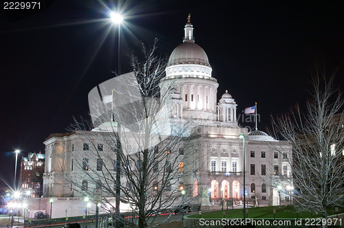 Image of Rhode Island State House in Providence, Rhode Island.