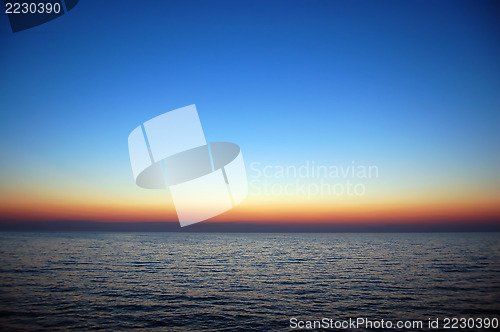 Image of blue sunset