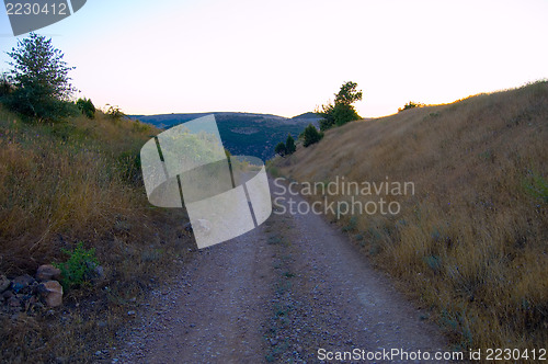 Image of dirt mountain road