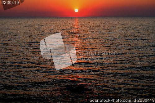 Image of red sunset