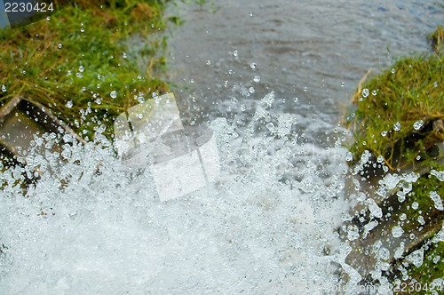 Image of sparks of water