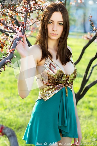 Image of Pretty young brunette