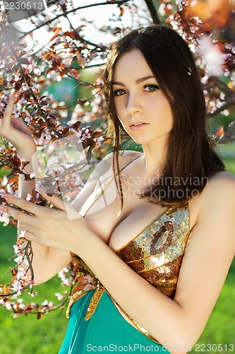 Image of Seductive young brunette