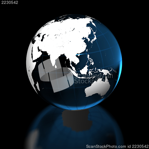 Image of Earth on black