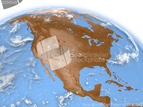 Image of North America on Earth