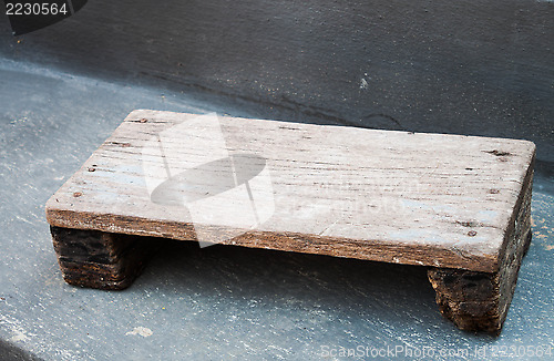 Image of Old style mini wood stool ready to use
