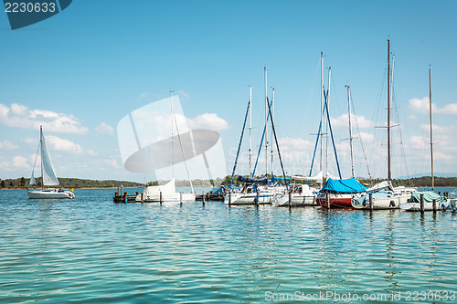 Image of Sailboat on lake