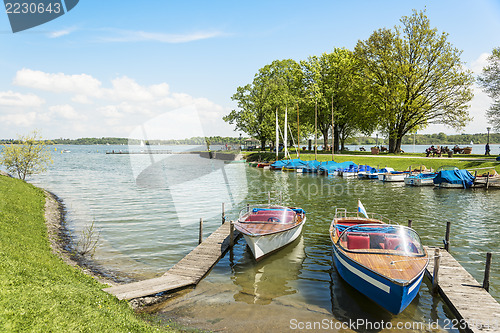 Image of boats on the Chiemsee, Germany