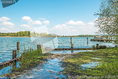 Image of Flooded shore of Chiemsee