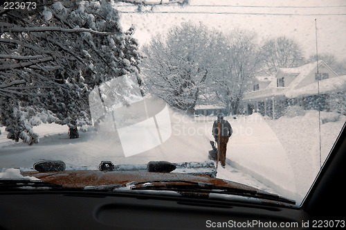 Image of snow plow truck