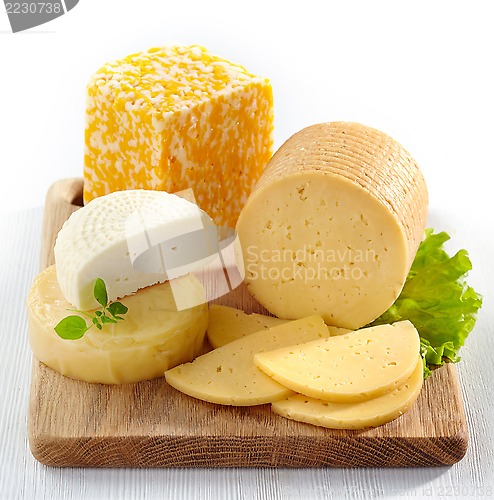 Image of various types of cheese