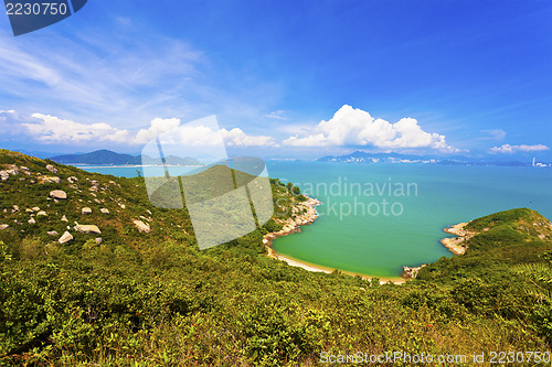 Image of Hong Kong mountain and coastal landscape 