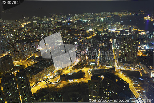 Image of Hong Kong famous night view