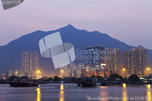 Image of Hong Kong office buildings at coast