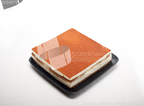 Image of home made tiramisu dessert 