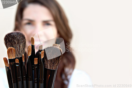 Image of Makeup brushes