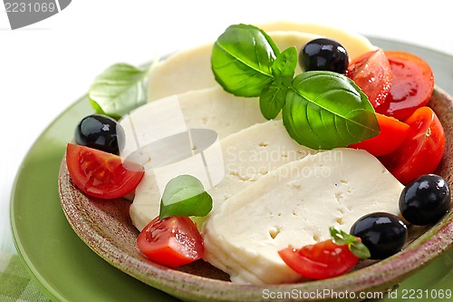 Image of fresh feta cheese 