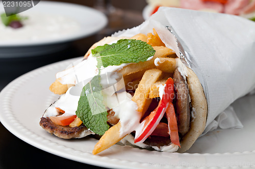 Image of Greek Gyro Pita Wrap