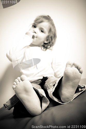 Image of Toddler Feet Closeup