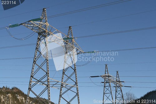 Image of High voltage masts