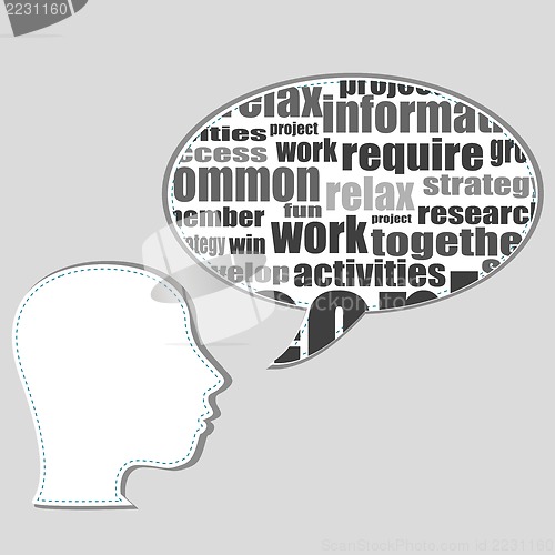 Image of Brain training in business word collage