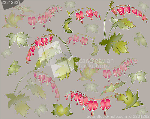 Image of Seamless background from a flowers ornament, fashionable modern 