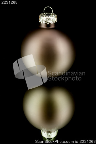 Image of christmas decoration in grey