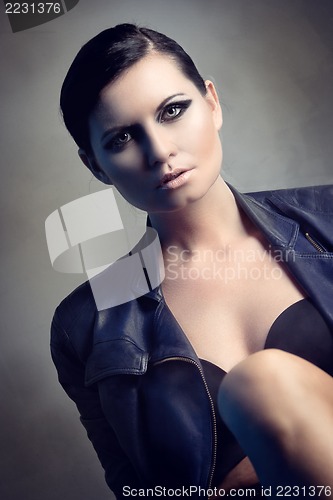 Image of attractive young sexy woman portrait