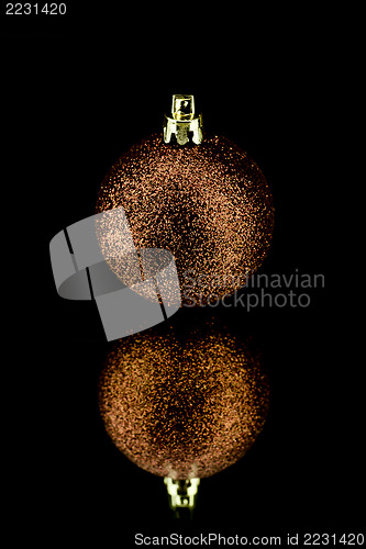 Image of christmas decoration in brown