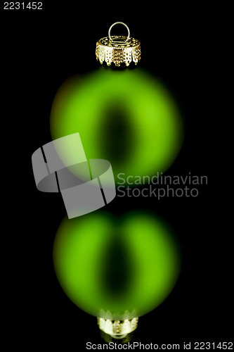 Image of christmas decoration in green