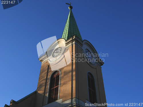 Image of Norwegian church tower