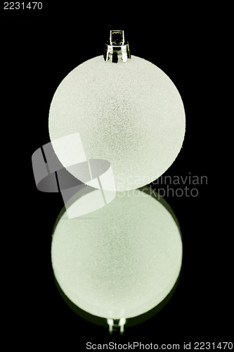 Image of christmas decoration in white