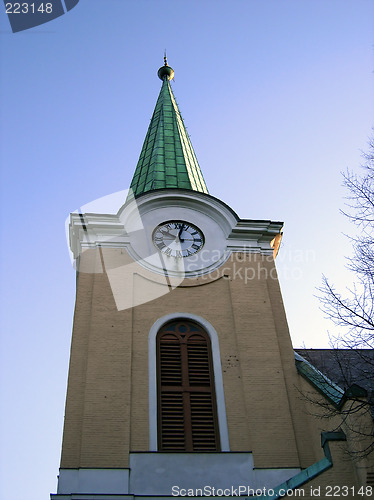 Image of Norwegian church tower