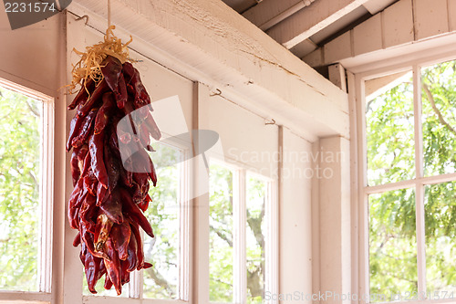 Image of Dried red chillies