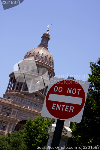 Image of Do not enter State Capitol Austin, Texas