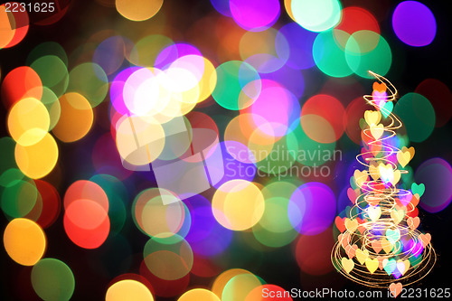 Image of christmas abstract background